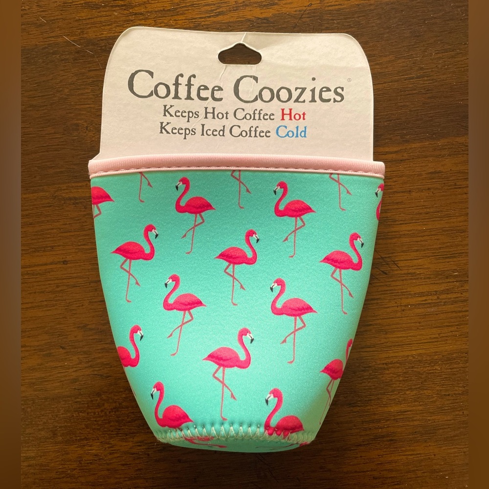 Coffee Cozy- Flamingo- Coffee Sleeve to protect and insulate